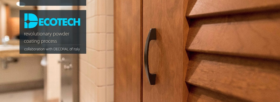 DECOTECH wood-finish aluminium door and louvres