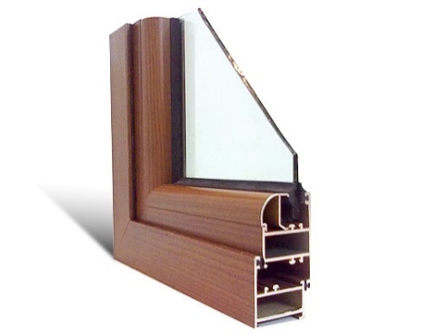 Aluminium frame profile section 1