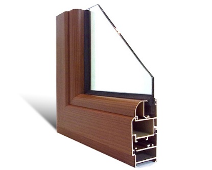 Aluminium frame profile section 4