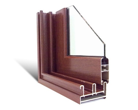 Aluminium frame profile section 7