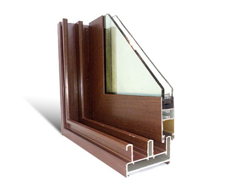 Aluminium frame profile section 8