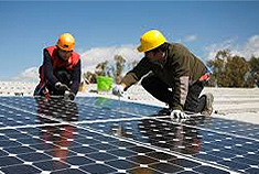 Solar power plant installation 3